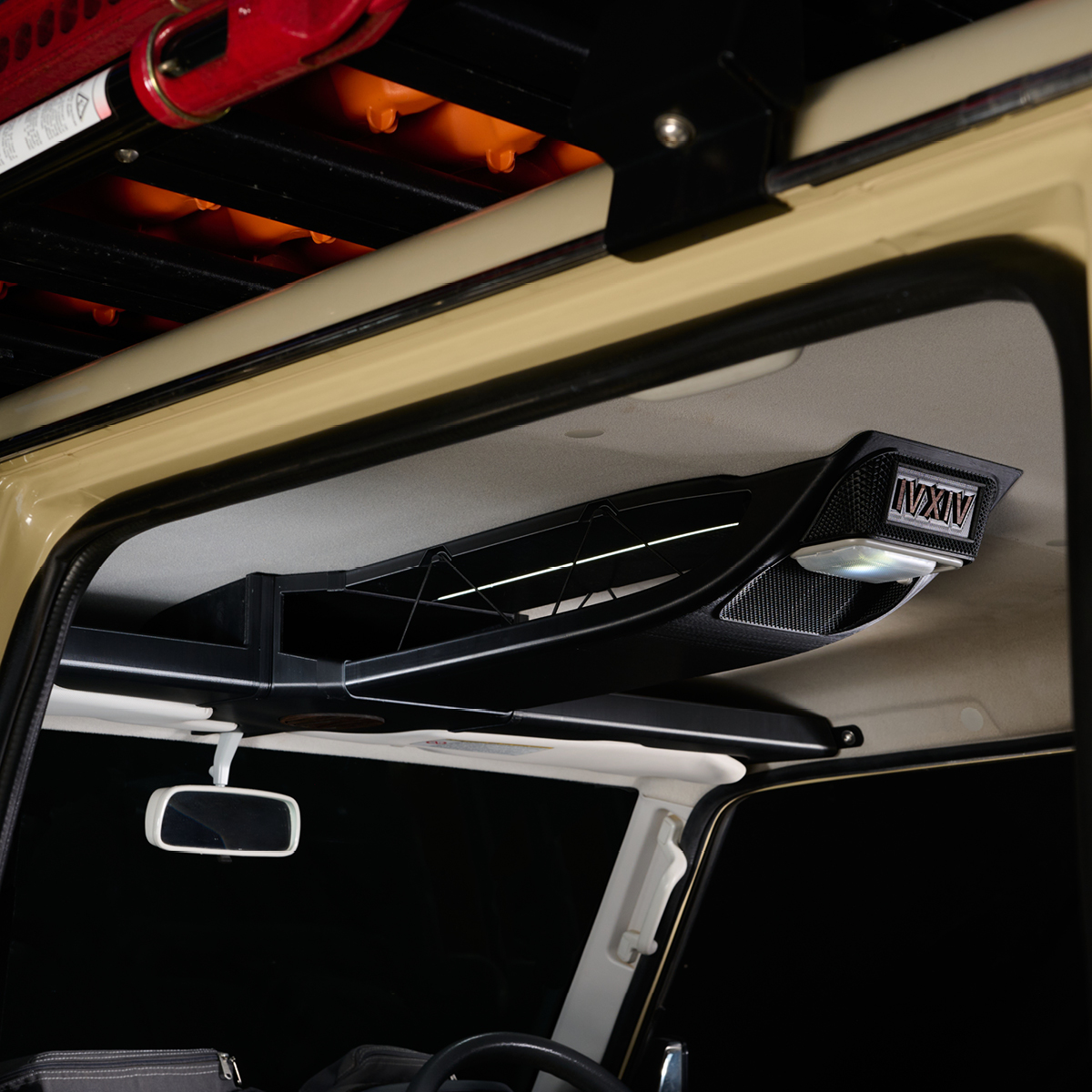IN-CRUISER SPLIT FACE T ROOF CONSOLE - BLK