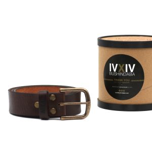 Hand Crafted 38mm Leather Belt - Solid Brass