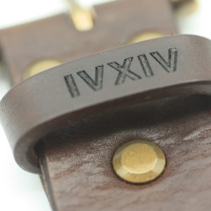 Hand Crafted 38mm Leather Belt - Solid Brass